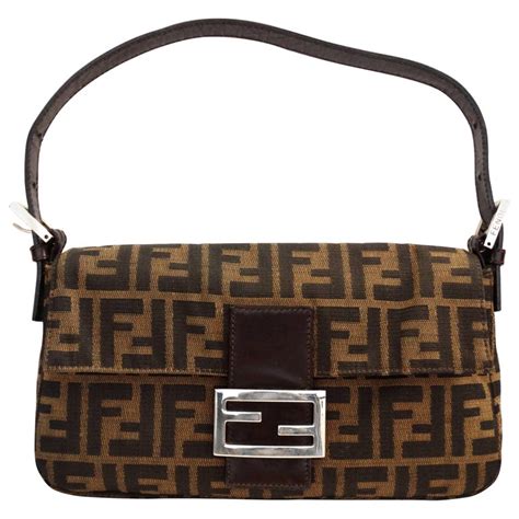 fendi bag monogram|fendi baguette bags.